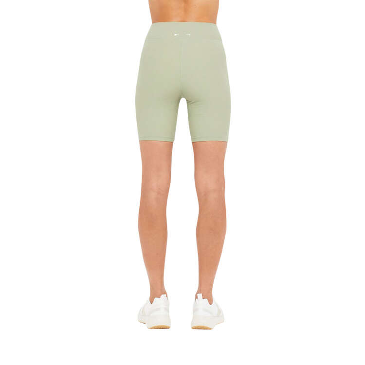 The Upside Womens Peached 6 Inch Spin Shorts, Green, rebel_hi-res