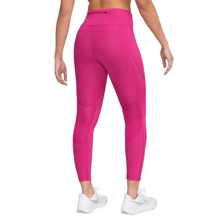 Nike Womens Fast Mid-Rise 7/8 Running Tights, Pink, rebel_hi-res