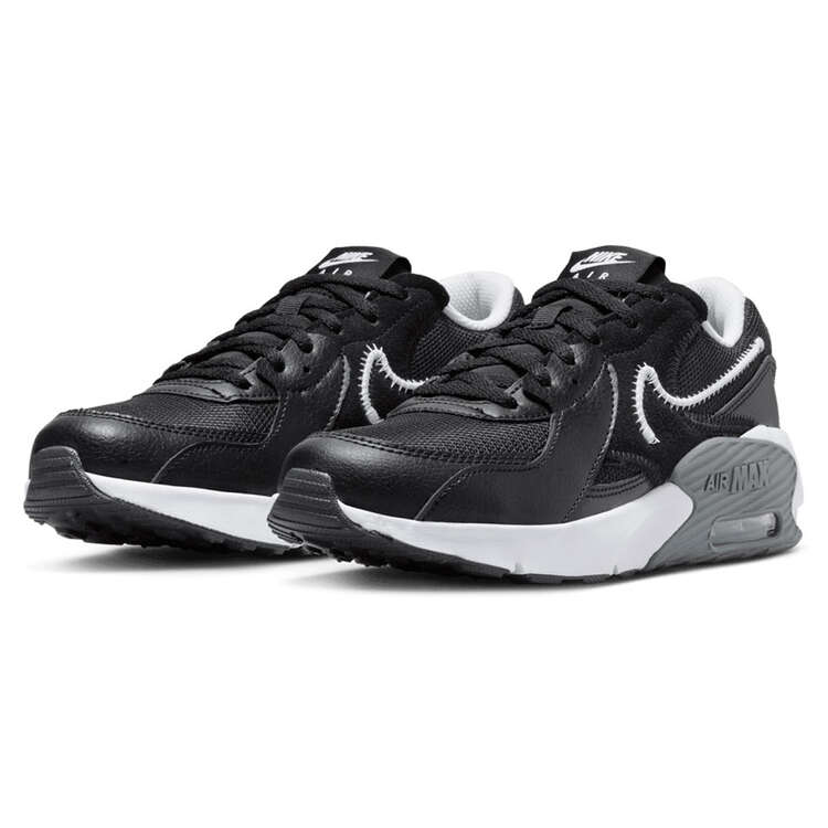 Nike Air Max Excee GS Kids Casual Shoes, Black/White, rebel_hi-res