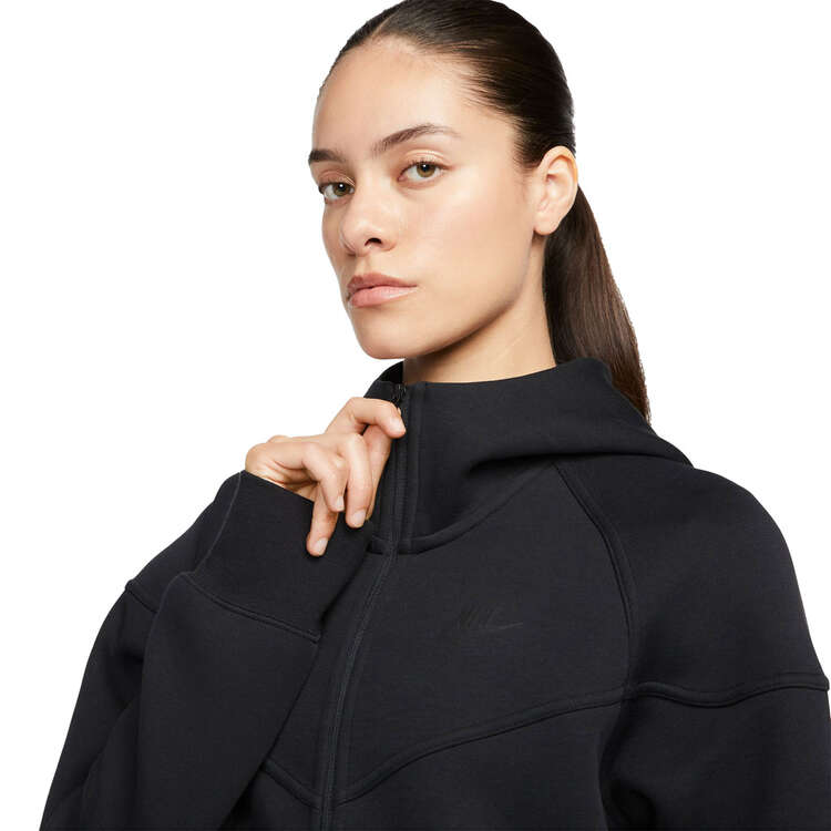 Nike Womens Sportswear Tech Fleece Windrunner, Black, rebel_hi-res