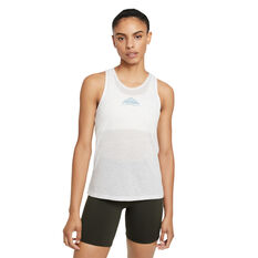 Nike Womens City Sleek Trail Running Tank Grey XS, Grey, rebel_hi-res