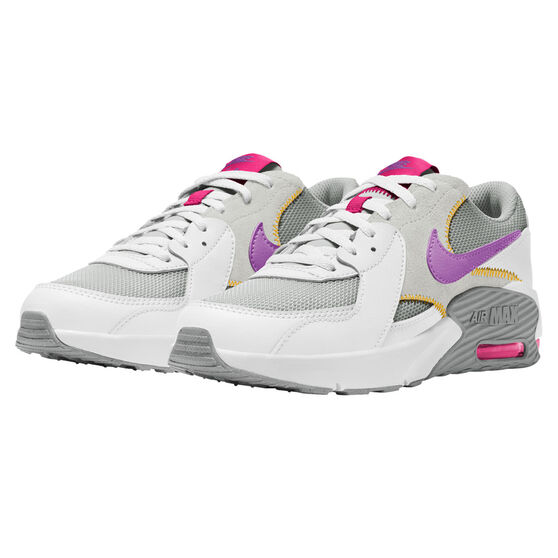 Nike Air Max Excee GS Kids Casual Shoes, Grey/Pink, rebel_hi-res