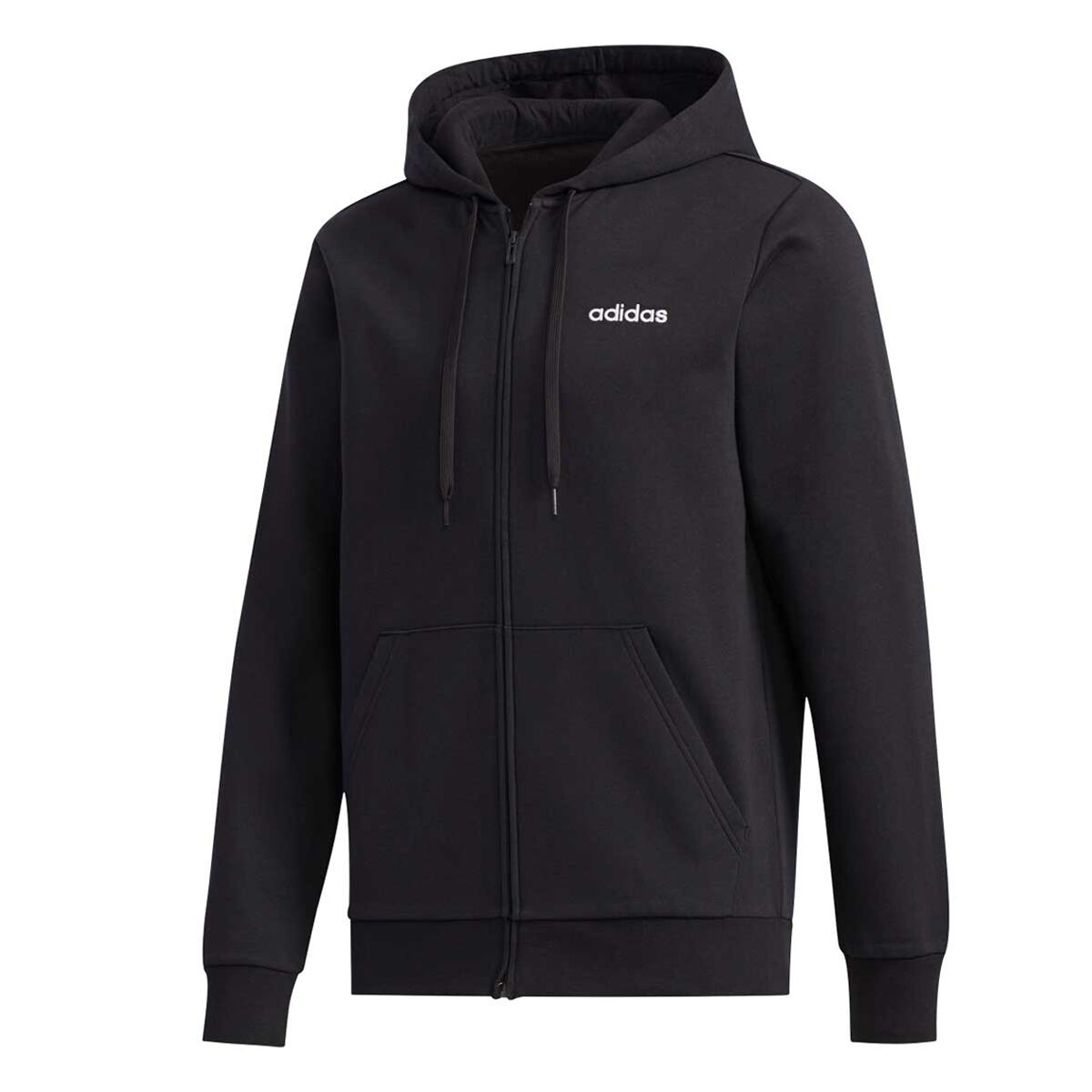 adidas black fleece hoodie