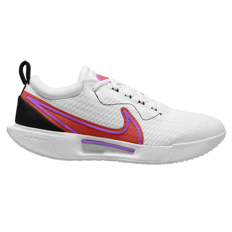 NikeCourt Zoom Pro Mens Hard Court Tennis Shoes White/Red US 11, White/Red, rebel_hi-res