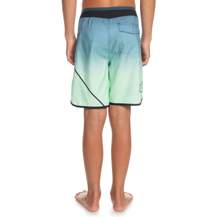 Quiksilver Boys Everyday New Wave 17 Board Shorts Green 8, Green, rebel_hi-res