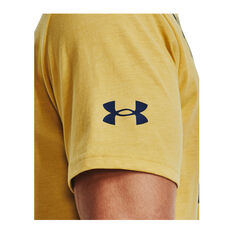 Under Armour Project Rock Blood Sweat Respect Mens Tee, Yellow, rebel_hi-res
