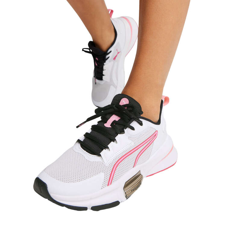 Puma PWRFrame TR 3 Womens Training Shoes, White/Pink, rebel_hi-res
