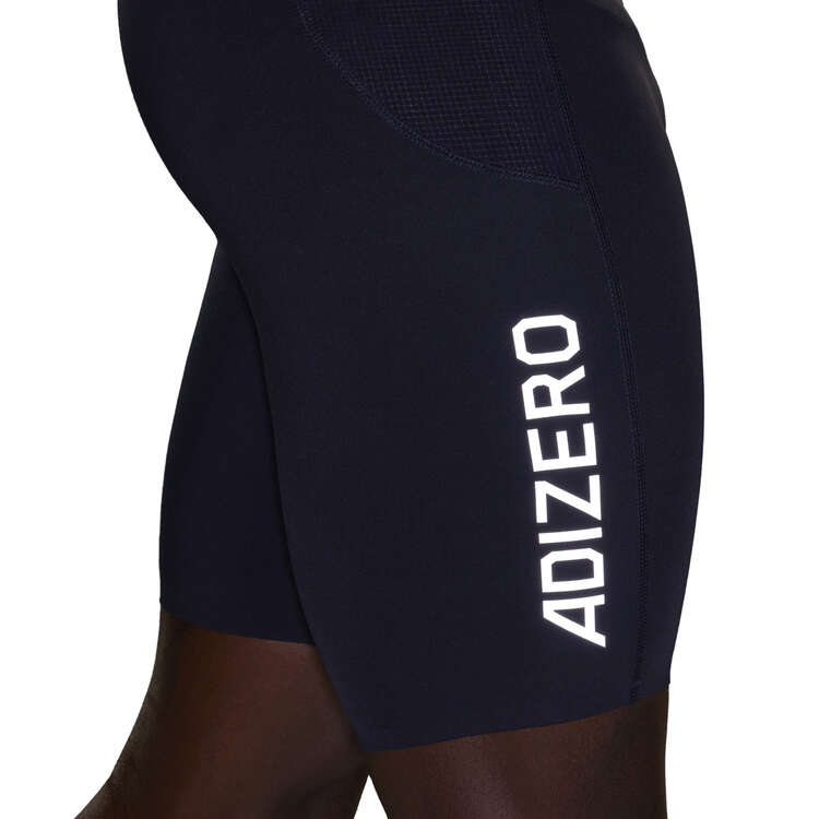adidas Mens Adizero Short Running Tights Navy XL, Navy, rebel_hi-res