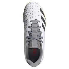 adidas Predator Freak .4 Sala Kids Indoor Soccer Shoes, White/Red, rebel_hi-res