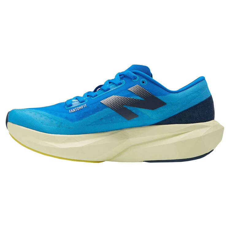 New Balance FuelCell Rebel V4 Womens Running Shoes, Blue/Black, rebel_hi-res