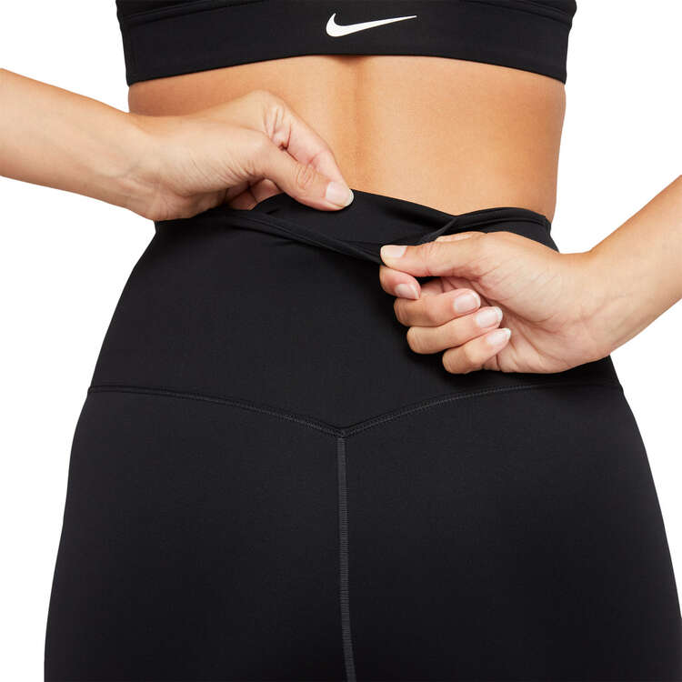 Nike Go Womens Firm Support High-Waisted Capri Tights, Black, rebel_hi-res