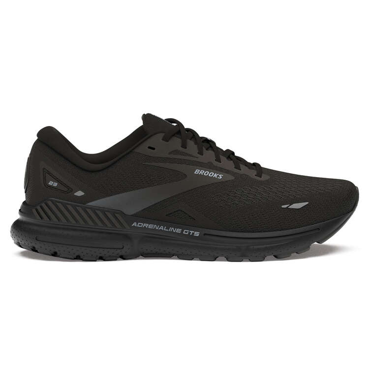 Brooks Adrenaline GTS 23 2E Mens Running Shoes Black US 8, Black, rebel_hi-res