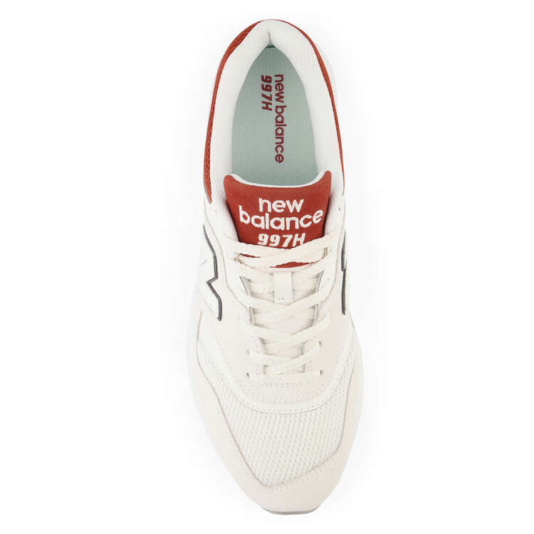 New Balance 997H V1 Mens Casual Shoes, White/Red, rebel_hi-res