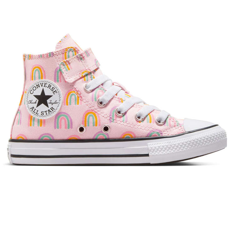 Converse Chuck Taylor All Star High 1V Rainbows Kids Casual Shoes Pink/Multi US 11, Pink/Multi, rebel_hi-res