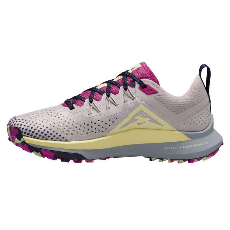 Nike React Pegasus Trail 4 Womens Trail Running Shoes Purple/Yellow US 6, Purple/Yellow, rebel_hi-res