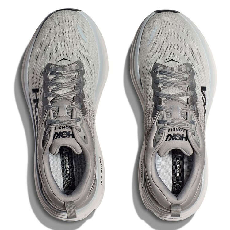 Hoka Bondi 8 Mens Running Shoes, Grey, rebel_hi-res