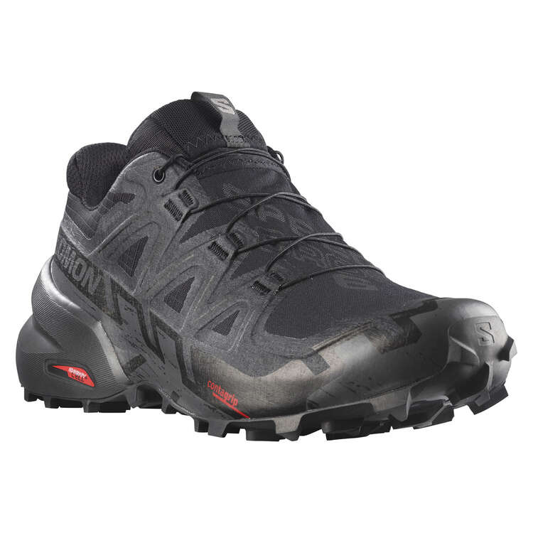 Salomon Speedcross 6 GTX Mens Trail Running Shoes, Black, rebel_hi-res