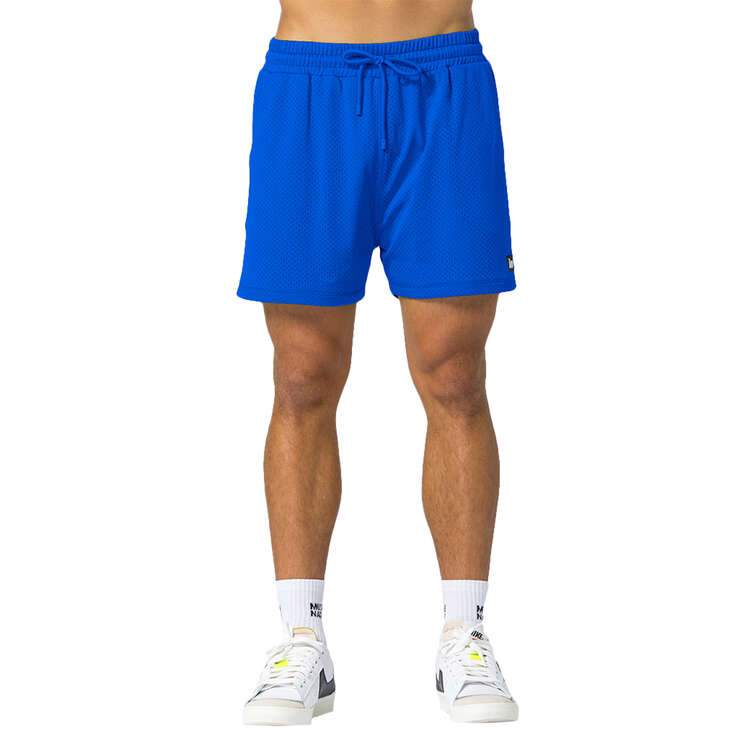 Muscle Nation Mens Lay Up 3.5 Inch Basketball Shorts, Blue, rebel_hi-res