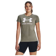 Under Armour Womens Sportstyle Logo Tee, , rebel_hi-res