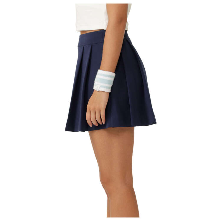 Lorna Jane Womens Tiebreaker Sports Skirt, Navy, rebel_hi-res
