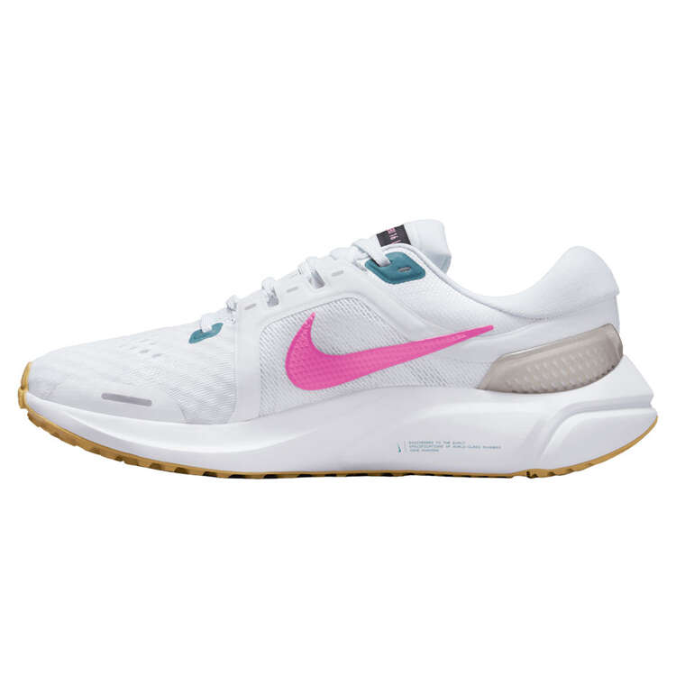 Nike Air Zoom Vomero 16 Womens Running Shoes, White/Pink, rebel_hi-res