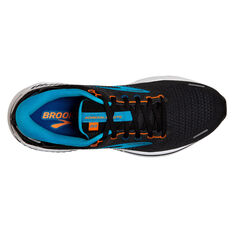 Brooks Adrenaline GTS 22 Mens Running Shoes, Black/Blue, rebel_hi-res