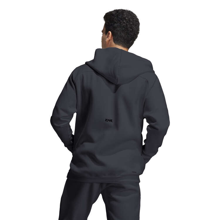 adidas Mens Z.N.E. Premium Full Zip Hooded Jacket, Black, rebel_hi-res