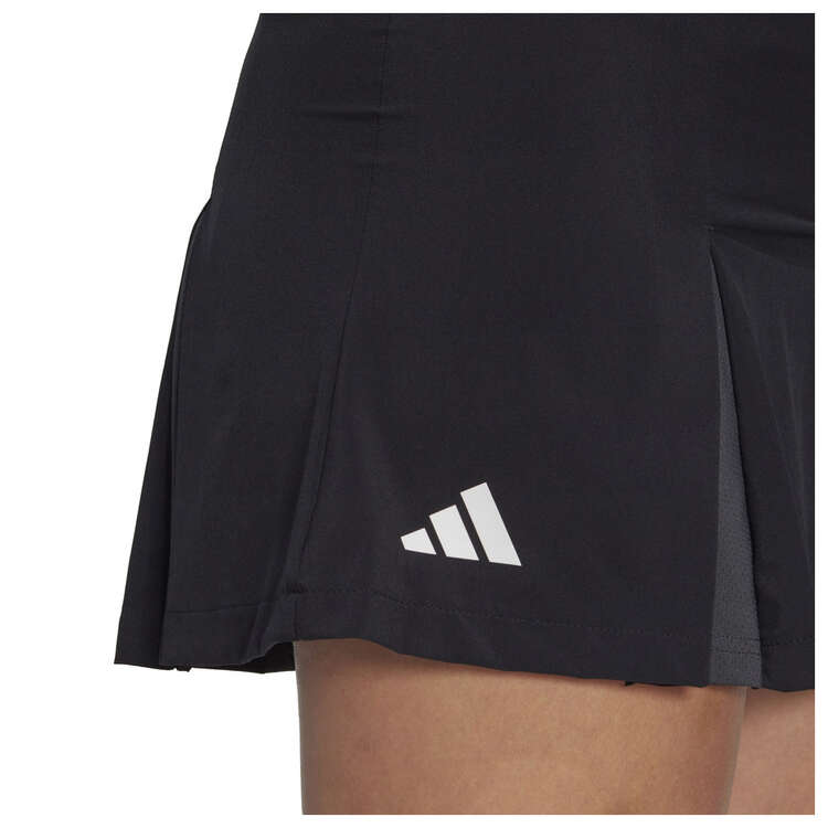 adidas Womens Club Tennis Pleatskirt, Black, rebel_hi-res