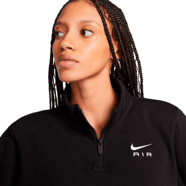 Nike Air Womens Fleece Top, Black, rebel_hi-res