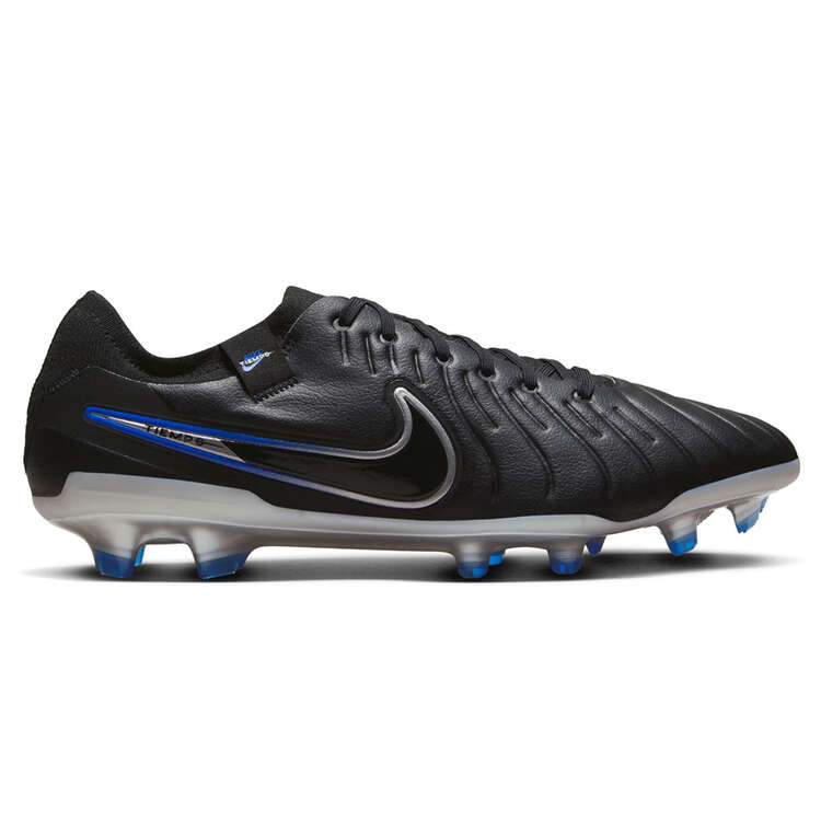 Nike Tiempo Legend 10 Pro Football Boots Black/Silver US Mens 4 / Womens 5.5, Black/Silver, rebel_hi-res