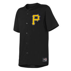 Pittsburgh Pirates Mens Replica Jersey Black S, Black, rebel_hi-res