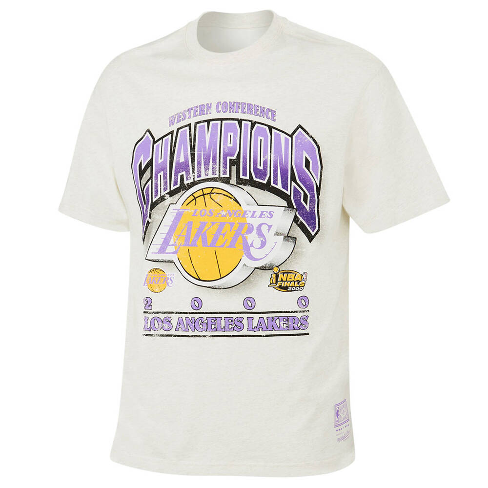 Mitchell & Ness Mens Los Angeles Lakers Bevelled Tee | Rebel Sport