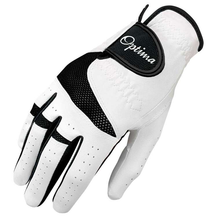 Optima XTD All Weather Mens Right Hand Golf Glove White / Black S, White / Black, rebel_hi-res