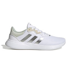 adidas QT Racer 3.0 Womens Casual Shoes, White/Silver, rebel_hi-res
