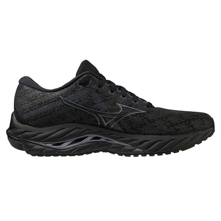 Mizuno Wave Inspire 19 Mens Running Shoes Black US 8, Black, rebel_hi-res