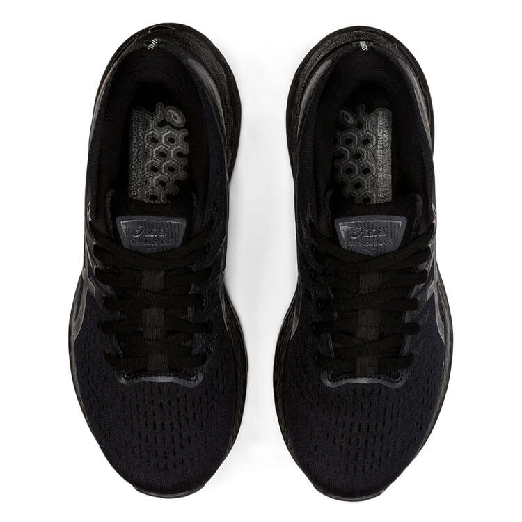 Asics GEL Kayano 28 Kids Running Shoes Black/Grey US 1, Black/Grey, rebel_hi-res