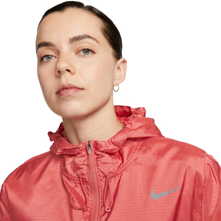 Nike Womens Essential Running Jacket, Red, rebel_hi-res