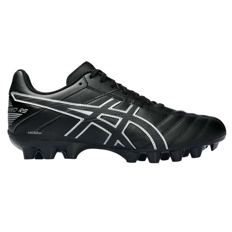 Asics Lethal Speed RS 2 Football Boots Black/Silver US Mens 7 / Womens 8.5, Black/Silver, rebel_hi-res