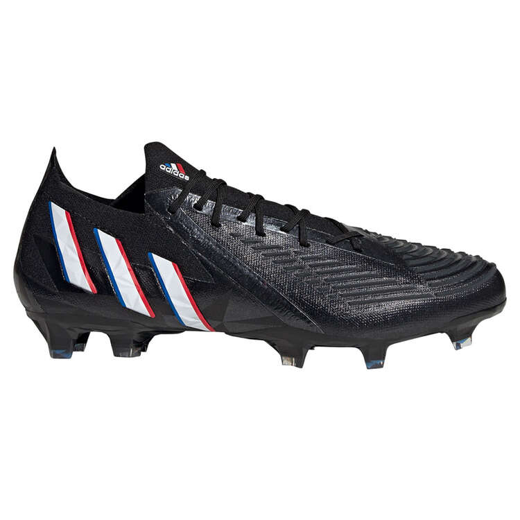 adidas Predator Edge .1 Low Football Boots Black/White US Mens 7 / Womens 8, Black/White, rebel_hi-res
