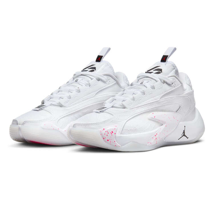 Jordan Luka 2 White Hyper Pink GS Basketball Shoes White US 4, White, rebel_hi-res