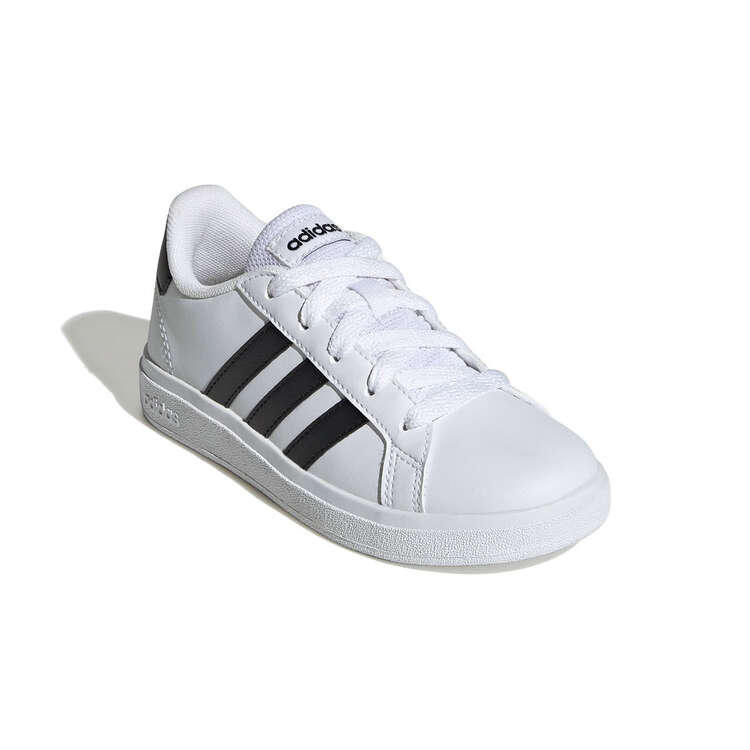 adidas Grand Court 2.0 Kids Casual Shoes, White/Black, rebel_hi-res