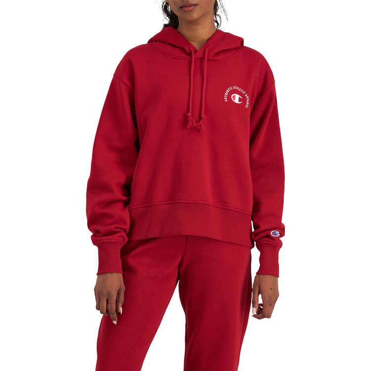 Champion Womens SPS Graphic-Print Hoodie Red M, Red, rebel_hi-res