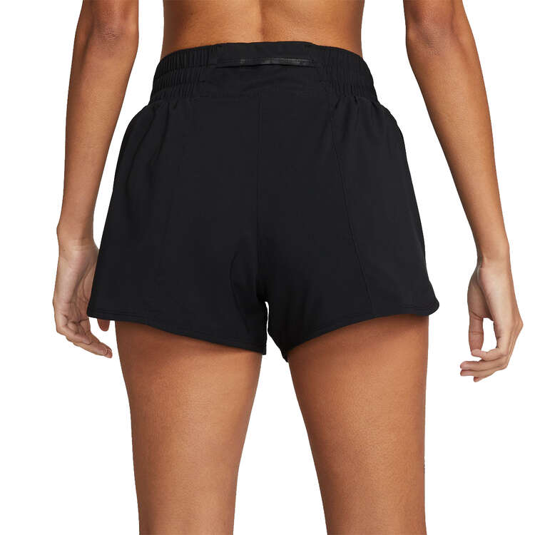 Nike One Womens Dri-FIT 3 Inch Brief Lined Shorts Black XS, Black, rebel_hi-res