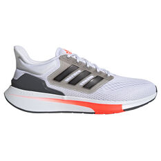 adidas EQ21 Mens Running Shoes White/Black US 7, White/Black, rebel_hi-res