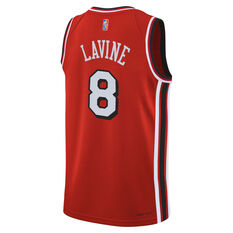 Nike Chicago Bulls Zach LaVine Youth Mixtape City Edition Swingman Jersey Red S, Red, rebel_hi-res