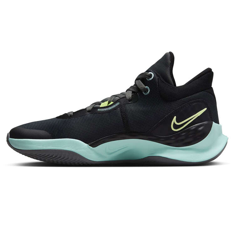 Nike Renew Elevate 3 Basketball Shoes, Black/Blue, rebel_hi-res