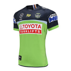 Canberra Raiders 2022 Mens Home Jersey Green S, Green, rebel_hi-res