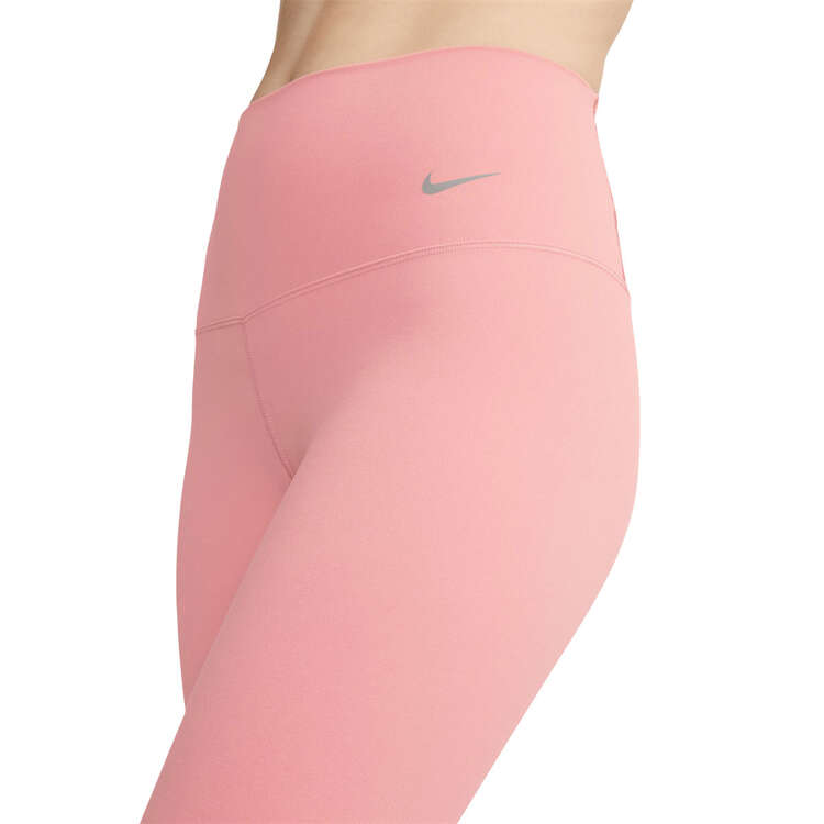 Nike Womens Zenvy Gentle Support High Waisted 7/8 Tights, Pink, rebel_hi-res