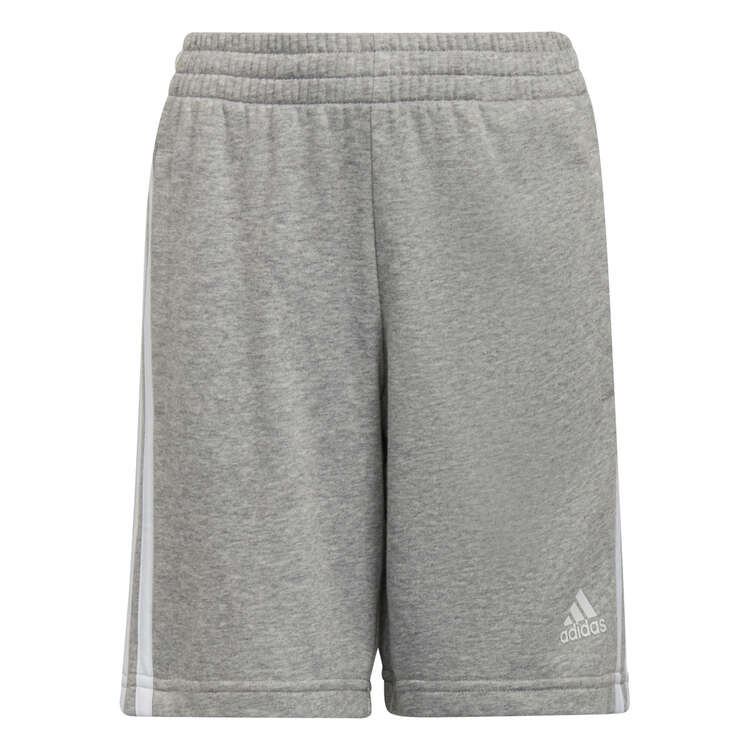 adidas Kids Essentials 3 Stripes Shorts, Grey, rebel_hi-res