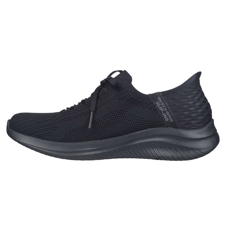 Skechers Slip-Ins Ultra Flex 3.0 Womens Walking Shoes Black US 7, Black, rebel_hi-res